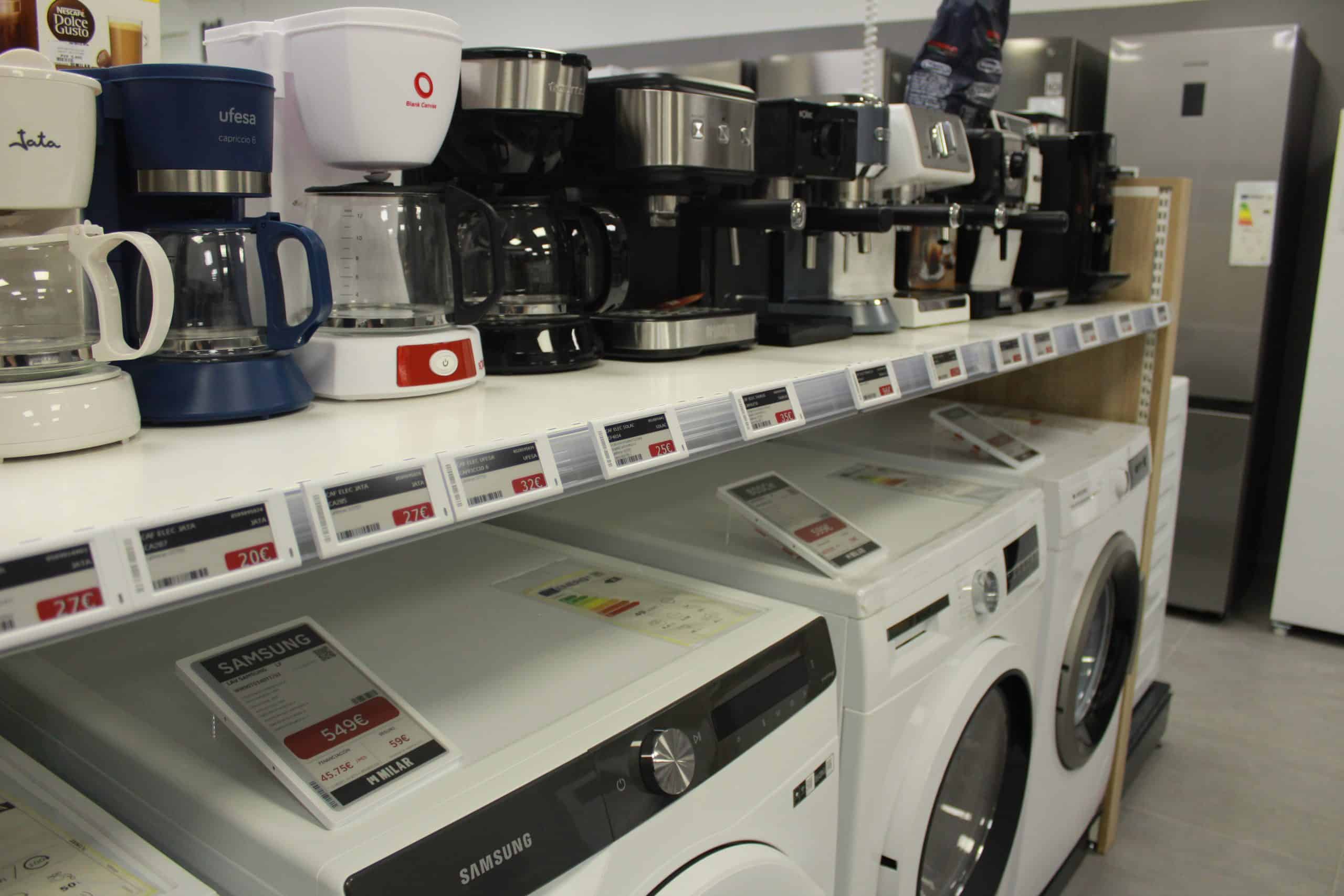 Etiquetas para tiendas de electrodomésticos